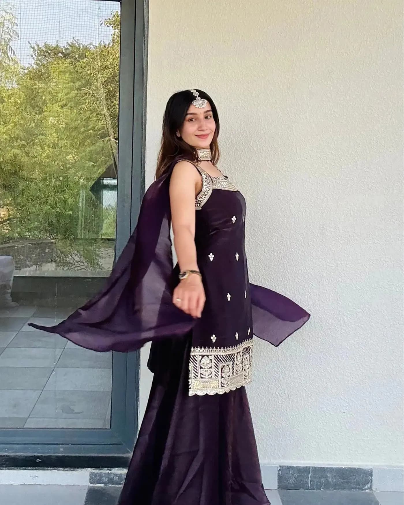 Wine Titli Suit